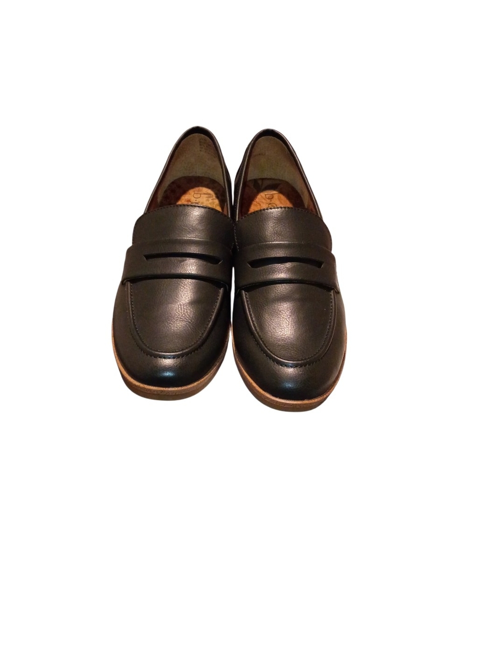 Born BOC Womens Leather Slip On Loafers Shoes Navy Size 9.5 M BOHO